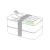 Centered on  lid (12×8cm)  +