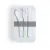 In the handle of the fork (4×0.5cm)  +